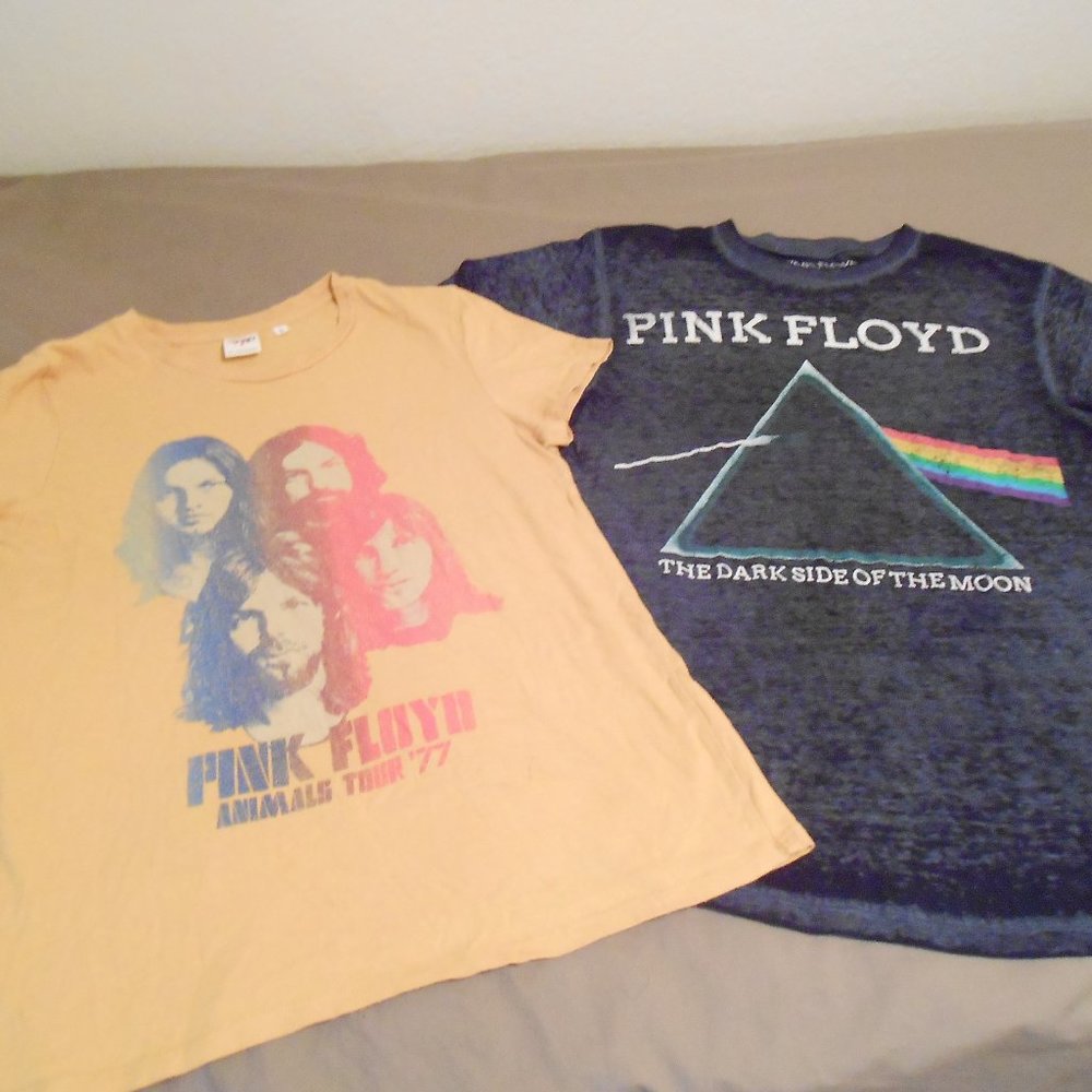 Pair Of Pink Floyd Tees